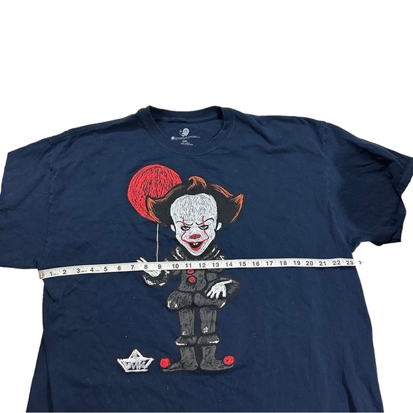 IT Men Navy Blue Pennywise & Balloon SS Georgie Boat Graphic SS T-Shirt Sz XXL - Picture 8 of 9